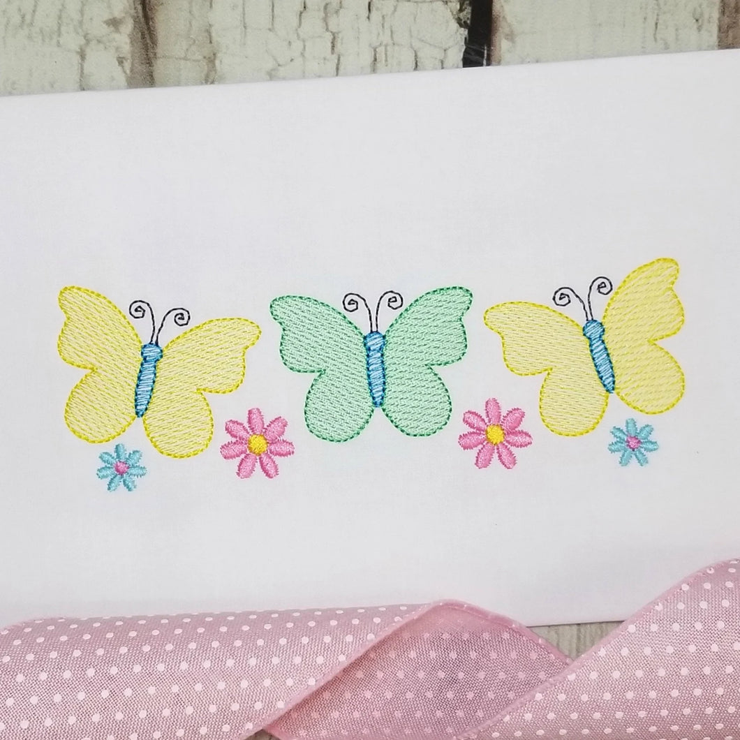 Spring Butterfly Embroidery